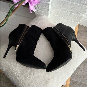 Steve Madden Damali Women's Ankle Zip Heeled Boots Black Size 10M